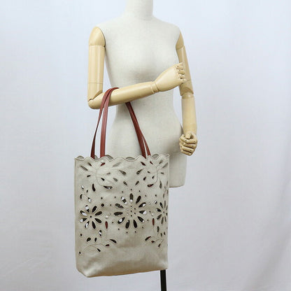 クロエ トートバッグ レディース ブランド CHLOE リネン イタリア CHC22SS492G23 SEPIA BROWN ベージュ系 ブラウン系 バッグ CHL22SS492G23011