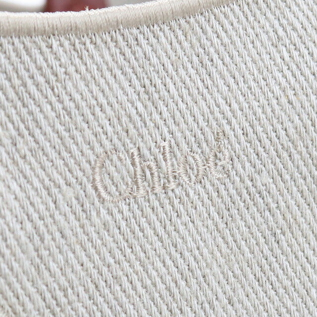クロエ トートバッグ レディース ブランド CHLOE リネン イタリア CHC22SS493G23 SEPIA BROWN ベージュ系 ブラウン系 バッグ CHL22SS493G23011