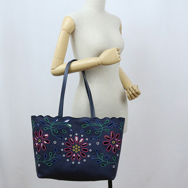 クロエ トートバッグ レディース ブランド CHLOE リネン イタリア CHC22SS493G24 NAVY ネイビー系 バッグ CHL22SS493G24011