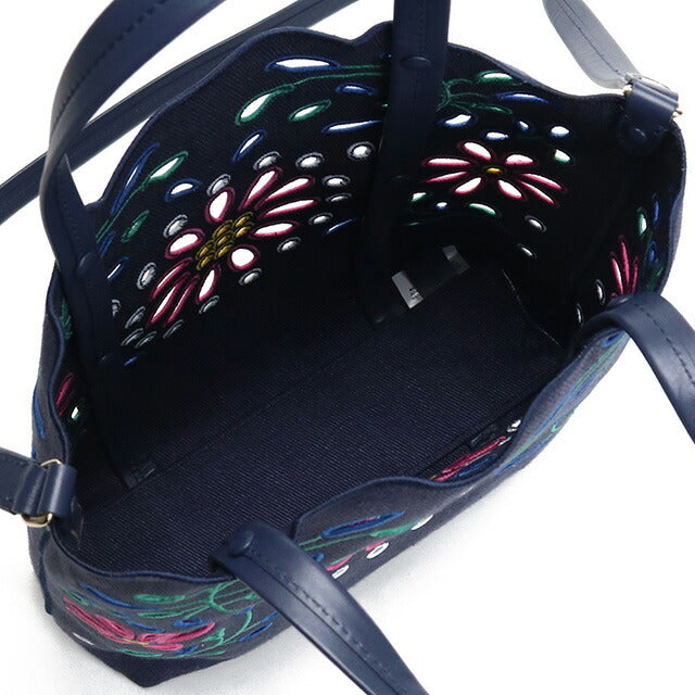 クロエ トートバッグ レディース ブランド CHLOE リネン イタリア CHC22SS494G24 NAVY ネイビー系 バッグ CHL22SS494G24011