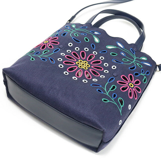 クロエ トートバッグ レディース ブランド CHLOE リネン イタリア CHC22SS494G24 NAVY ネイビー系 バッグ CHL22SS494G24011