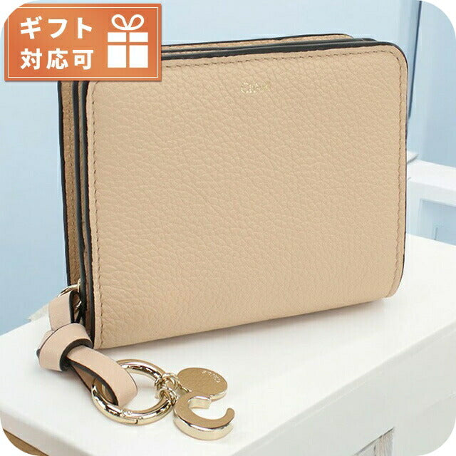 クロエ 二折財布小銭入付き レディース ブランド CHLOE スペイン CHC22WP765F57 CEMENT PINK ピンク系 財布 CHL22WP765F57041
