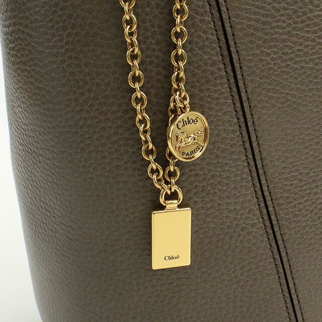 クロエ トートバッグ レディース ブランド CHLOE レザー CHC25SS811N84 グレー バッグ CHL25SS811N84021