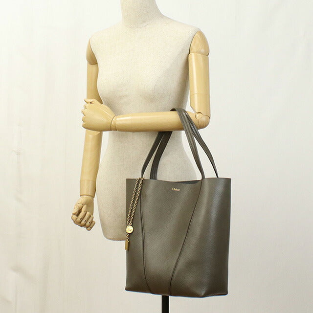 クロエ トートバッグ レディース ブランド CHLOE レザー CHC25SS811N84 グレー バッグ CHL25SS811N84021