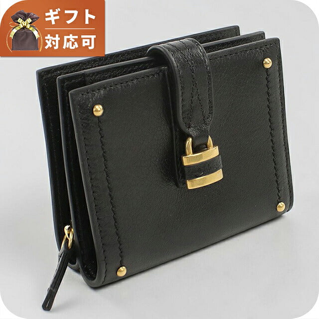 クロエ 二つ折り財布 二折財布小銭入付き 二つ折り財布 二折財布 コンパクト レディース ブランド CHLOE   レザー CH26SP916O37 ブラック CHL26SP916O37011