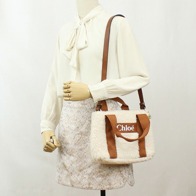 クロエ ハンドバッグ レディース ブランド CHLOE C10323 IVORY ホワイト系 ブラウン系 バッグ CHLC10323021