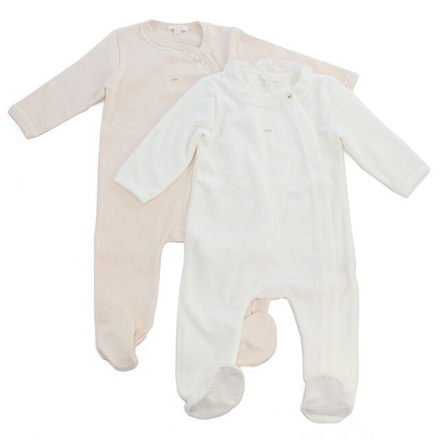 クロエ カバーオール ベビー ブランド CHLOE チュニジア C98260 PINK WHITE　ホワイト系、ピンク系 ウェア 選べるモデル CHLC98260A