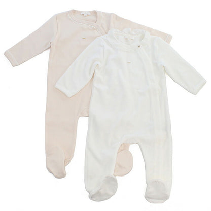 クロエ カバーオール ベビー ブランド CHLOE チュニジア C98260 PINK WHITE　ホワイト系、ピンク系 ウェア 選べるモデル CHLC98260A