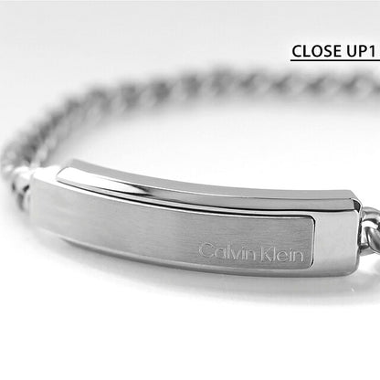 カルバンクライン ブレスレット メンズ ブランド Calvin Klein ICONIC ID プレート 35000048 シルバー アクセサリー CK-35000048