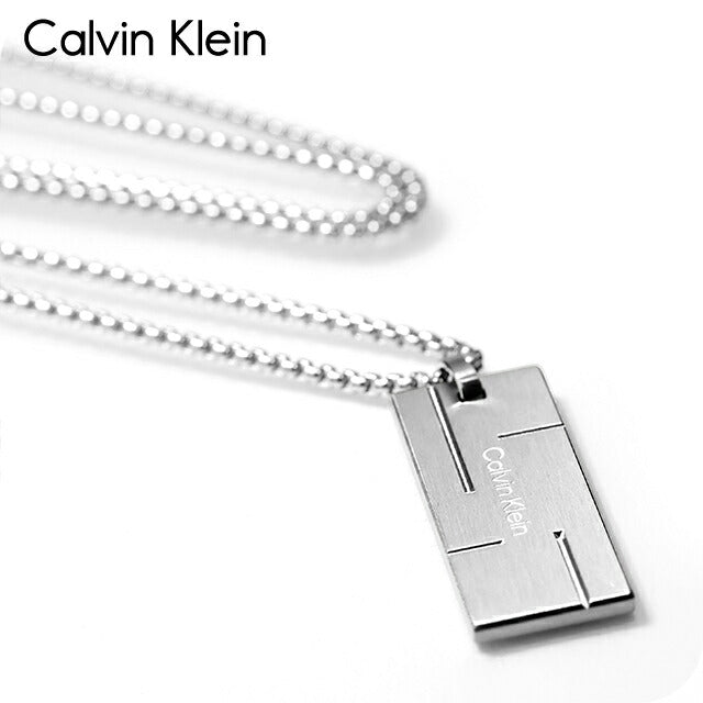 カルバンクライン ネックレス メンズ ブランド CALVIN KLEIN GRID FAMILY プレート 35000058 シルバー アクセサリー CK-35000058