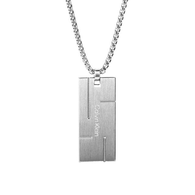 カルバンクライン ネックレス メンズ ブランド CALVIN KLEIN GRID FAMILY プレート 35000058 シルバー アクセサリー CK-35000058