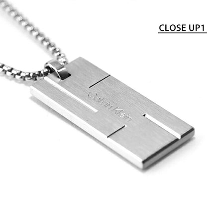 カルバンクライン ネックレス メンズ ブランド CALVIN KLEIN GRID FAMILY プレート 35000058 シルバー アクセサリー CK-35000058