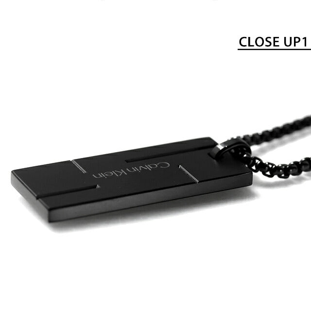 カルバンクライン ネックレス メンズ ブランド CALVIN KLEIN GRID プレート 35000059 ブラック アクセサリー CK-35000059