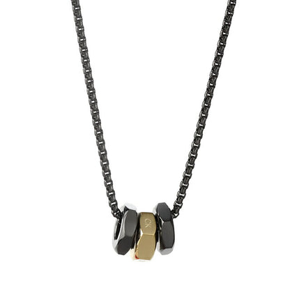 カルバンクライン ネックレス メンズ ブランド CALVIN KLEIN LATCH 35000259 ブラック ゴールド アクセサリー CK-35000259