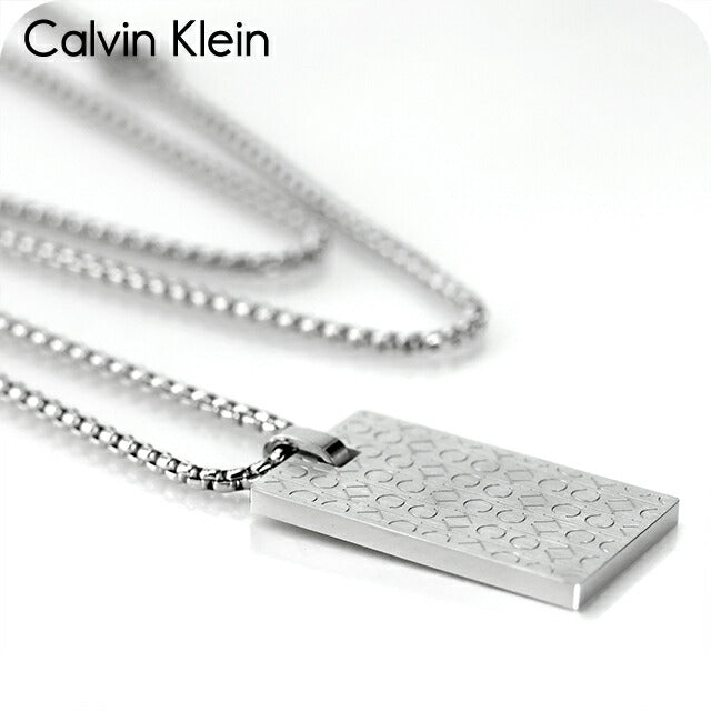カルバンクライン ネックレス メンズ ブランド CALVIN KLEIN ICONIC プレート 35000404 シルバー アクセサリー CK-35000404