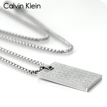 カルバンクライン ネックレス メンズ ブランド CALVIN KLEIN ICONIC プレート 35000404 シルバー アクセサリー CK-35000404