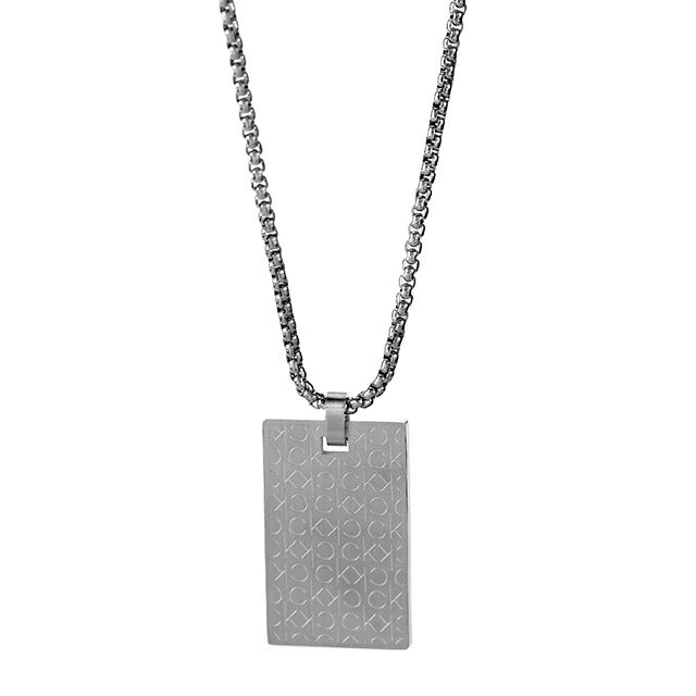 カルバンクライン ネックレス メンズ ブランド CALVIN KLEIN ICONIC プレート 35000404 シルバー アクセサリー CK-35000404
