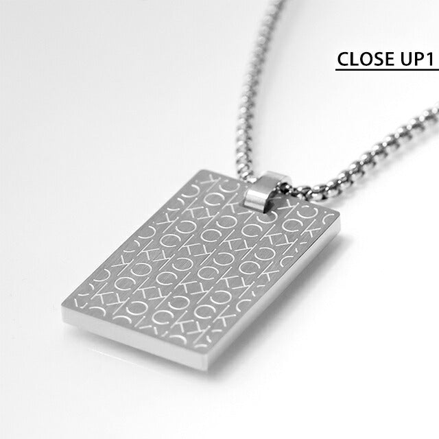 カルバンクライン ネックレス メンズ ブランド CALVIN KLEIN ICONIC プレート 35000404 シルバー アクセサリー CK-35000404