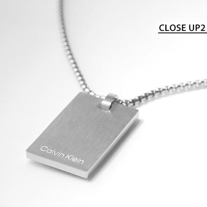 カルバンクライン ネックレス メンズ ブランド CALVIN KLEIN ICONIC プレート 35000404 シルバー アクセサリー CK-35000404