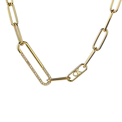カルバンクライン ネックレス レディース ブランド Calvin Klein アシンメトリカル ペンダント 35000537 ゴールド アクセサリー CK-35000537