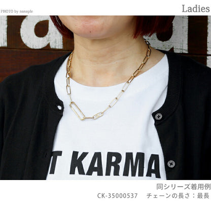 カルバンクライン ネックレス レディース ブランド Calvin Klein アシンメトリカル ペンダント 35000537 ゴールド アクセサリー CK-35000537