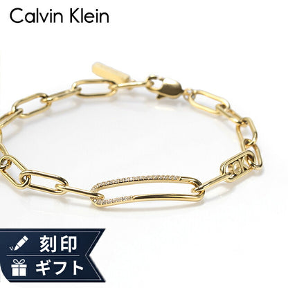 カルバンクライン ブレスレット レディース ブランド Calvin Klein アシンメトリカル 35000543 ゴールド アクセサリー CK-35000543