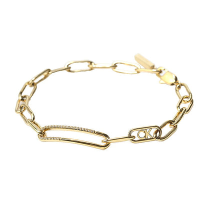 カルバンクライン ブレスレット レディース ブランド Calvin Klein アシンメトリカル 35000543 ゴールド アクセサリー CK-35000543