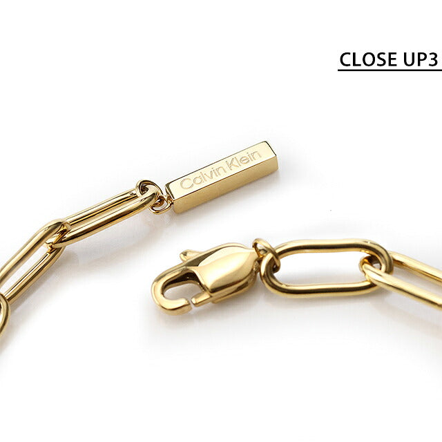 カルバンクライン ブレスレット レディース ブランド Calvin Klein アシンメトリカル 35000543 ゴールド アクセサリー CK-35000543