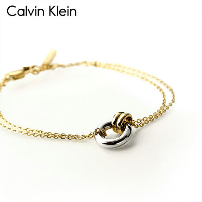 カルバンクライン ブレスレット レディース ブランド CALVIN KLEIN DUALITY 35000632 ゴールド シルバー アクセサリー CK-35000632