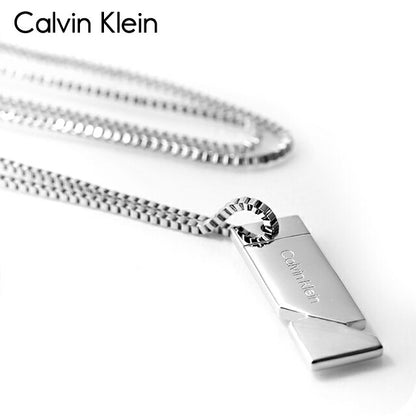 カルバンクライン ネックレス メンズ ブランド CALVIN KLEIN ELECTRCIC プレート 35100001 シルバー アクセサリー CK-35100001