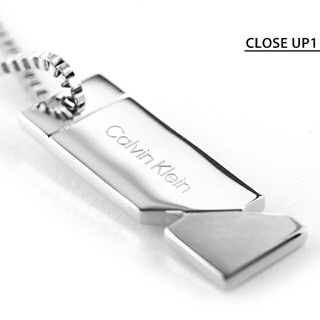 カルバンクライン ネックレス メンズ ブランド CALVIN KLEIN ELECTRCIC プレート 35100001 シルバー アクセサリー CK-35100001