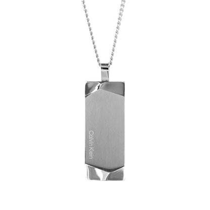 カルバンクライン ネックレス メンズ ブランド CALVIN KLEIN MAGNIFY プレート 35100011 シルバー アクセサリー CK-35100011