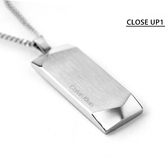カルバンクライン ネックレス メンズ ブランド CALVIN KLEIN MAGNIFY プレート 35100011 シルバー アクセサリー CK-35100011