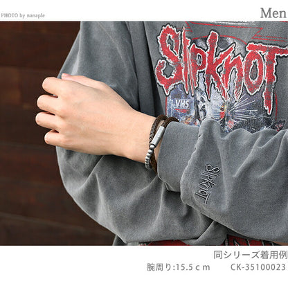 Calvin Klein 手链男装品牌 Calvin Klein 保险丝 35100023 棕银配件 CK-35100023