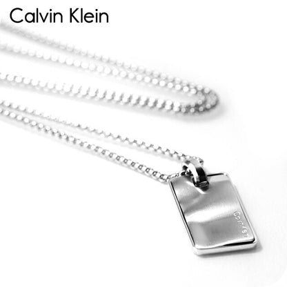 カルバンクライン ネックレス メンズ ブランド CALVIN KLEIN METALLIC WAVES プレート 35100033 シルバー アクセサリー CK-35100033