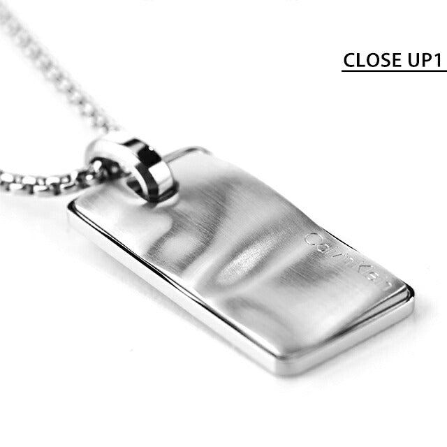 カルバンクライン ネックレス メンズ ブランド CALVIN KLEIN METALLIC WAVES プレート 35100033 シルバー アクセサリー CK-35100033