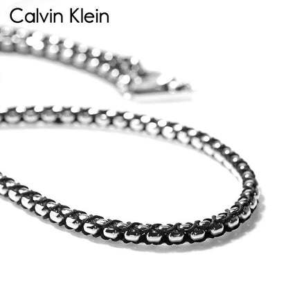 カルバンクライン ネックレス メンズ ブランド CALVIN KLEIN FUSED 35100038 シルバー ブラック アクセサリー CK-35100038