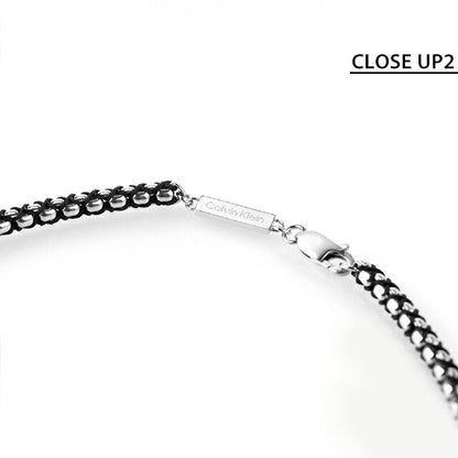 カルバンクライン ネックレス メンズ ブランド CALVIN KLEIN FUSED 35100038 シルバー ブラック アクセサリー CK-35100038