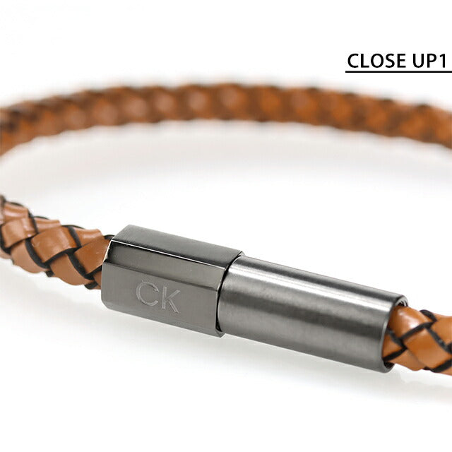 カルバンクライン ブレスレット メンズ ブランド CALVIN KLEIN INDUSTRIAL FACETS 35100046 ブラウン アクセサリー CK-35100046