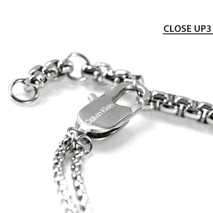 カルバンクライン ブレスレット メンズ ブランド Calvin Klein ICONIC ID 35100058 シルバー アクセサリー CK-35100058