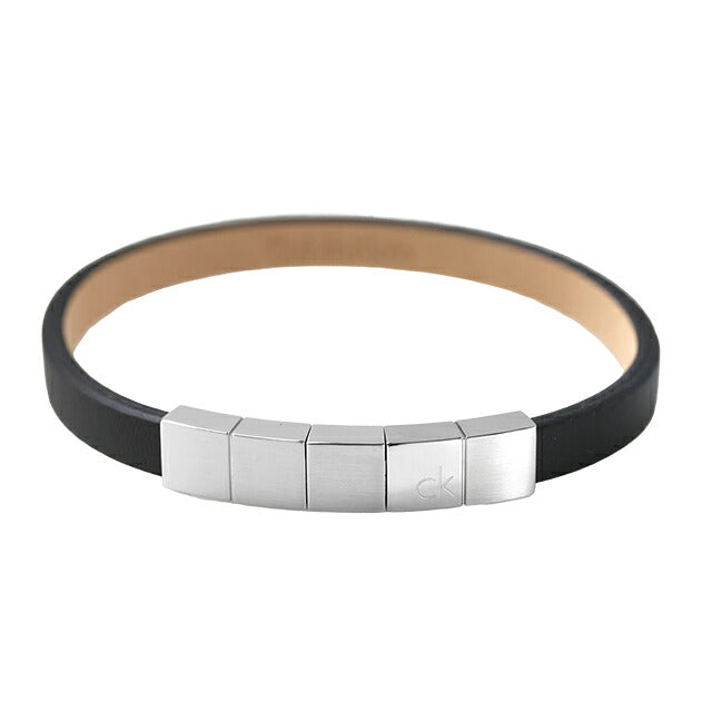 カルバンクライン ブレスレット メンズ ブランド Calvin Klein MINIMALISTIC SQUARES 35100062 ブラック シルバー アクセサリー CK-35100062