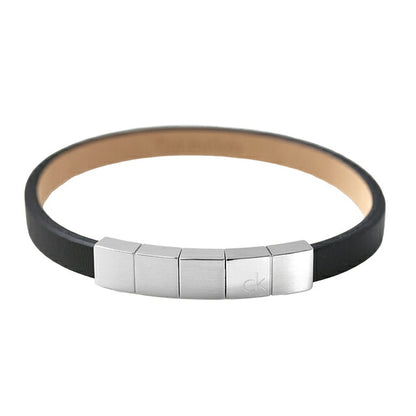 カルバンクライン ブレスレット メンズ ブランド Calvin Klein MINIMALISTIC SQUARES 35100062 ブラック シルバー アクセサリー CK-35100062