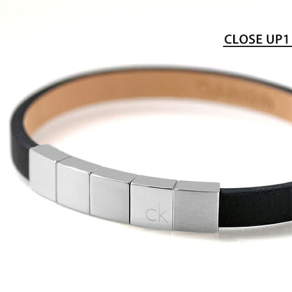 カルバンクライン ブレスレット メンズ ブランド Calvin Klein MINIMALISTIC SQUARES 35100062 ブラック シルバー アクセサリー CK-35100062