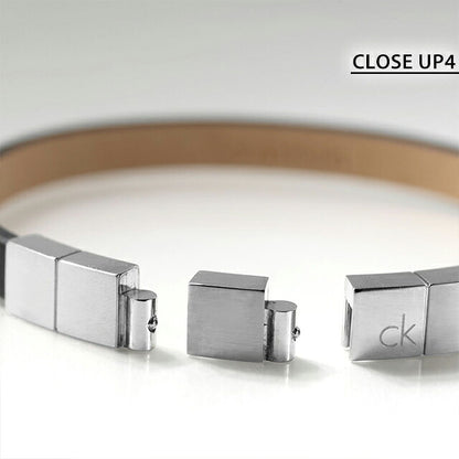 カルバンクライン ブレスレット メンズ ブランド Calvin Klein MINIMALISTIC SQUARES 35100062 ブラック シルバー アクセサリー CK-35100062