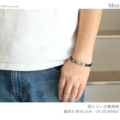カルバンクライン ブレスレット メンズ ブランド Calvin Klein MINIMALISTIC SQUARES 35100062 ブラック シルバー アクセサリー CK-35100062
