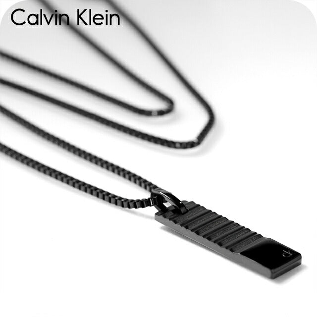 カルバンクライン ネックレス メンズ ブランド CALVIN KLEIN PARALLEL プレート 35100086 ブラック アクセサリー CK-35100086