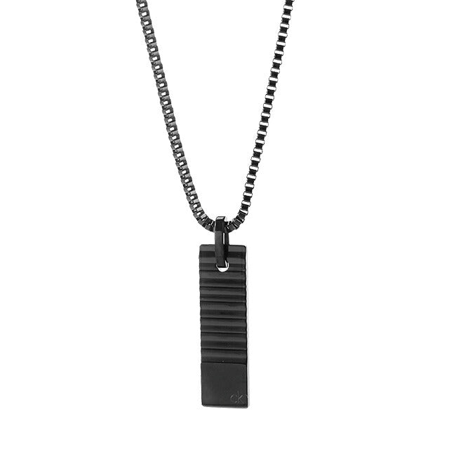 カルバンクライン ネックレス メンズ ブランド CALVIN KLEIN PARALLEL プレート 35100086 ブラック アクセサリー CK-35100086