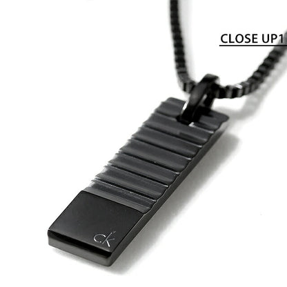 カルバンクライン ネックレス メンズ ブランド CALVIN KLEIN PARALLEL プレート 35100086 ブラック アクセサリー CK-35100086