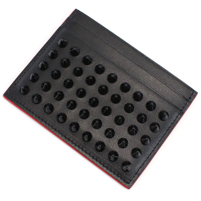 クリスチャン ルブタン カードケース レディース CALF PARIS/SPIKES カーフ イタリア 3165091 BLACK-BLACK ブラック 財布 CLO316509101