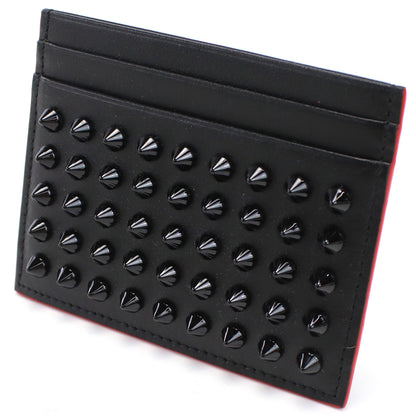 クリスチャン ルブタン カードケース レディース CALF PARIS/SPIKES カーフ イタリア 3165091 BLACK-BLACK ブラック 財布 CLO316509101